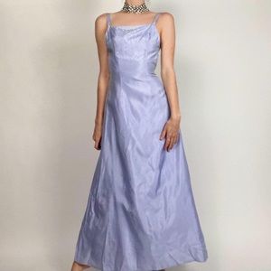 Y2K LAVENDER BACKLESS PROM DRESS